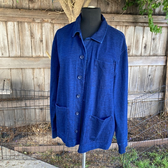 Navy Blue Shacket by Express - Picture 3 of 8